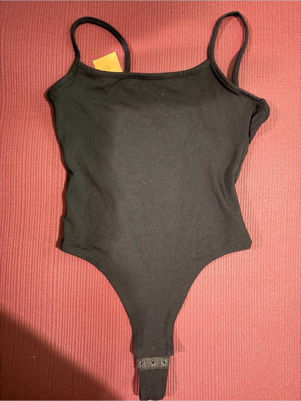 Madewell Black Spaghetti-Strap Bodysuit
